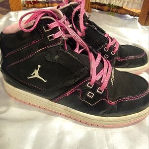 NIKE AIR JORDAN FLIGHT BLACK/PINK SZ 13
